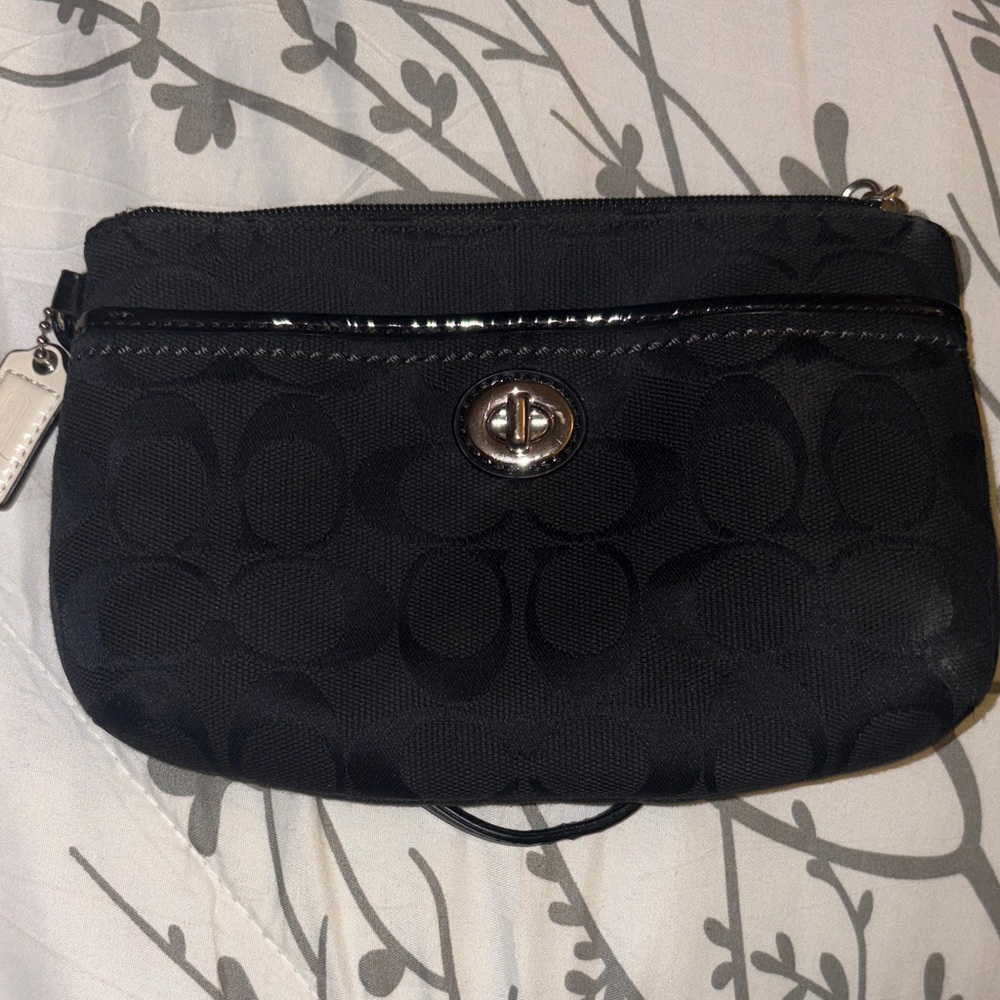 Black Coach Wristlet